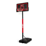 NET1 | Premium Height Adjustable Full-Size Regulation Portable Basketball Backboard System For Adults | Ultra Durable 18" Solid Steel Hoop | Padded Pole