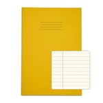 Rhino A4 Special Exercise Book 48 Page Yellow with Tinted Cream Paper