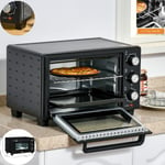 Mini Oven 21L Countertop Electric Oven Grill Toaster Pizza Make Adjustable Temp