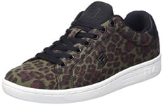 FILA Femme Crosscourt 2 NT A Low WMN Basket, Black-Leopard, 37 EU