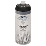 Zéfal Arctica Pro 55, Bidon Vélo 550 ML - Gourde Vélo Isotherme Noir-Argent