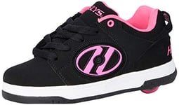 Heelys Women's Voyager Trainers, Black Black Pink Black Pink, 4 UK