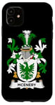 Coque pour iPhone 11 Armoiries McEnery - Blason de la famille