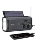 Lippa Emergency Solar Radio - Black - AM/FM - Mono - Sort