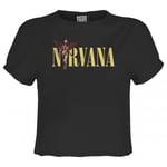 Amplified Womens/Ladies In Utero Nirvana Crop Top - XS