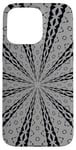 iPhone 15 Pro Max Star Effect Geometric Symmetrical Pattern Black Cut Out Case