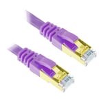 Xclio 15M Flat CAT7 Ethernet Cable Shielded Tangle Free 10Gbps RJ45 Ca