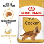 Royal Canin Breed Cocker Adult t&oslash;rrf&ocirc;r til hund (12 kg)