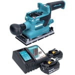 Dbo 380 rf Ponceuse vibrante sans fil 18 v 93 x 185 mm Brushless + 2x batterie 3,0 Ah + chargeur - Makita