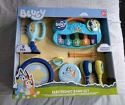 Bluey Electronic Band Set Musical Instrument Toy Set 9 Pieces Trumpet Drums