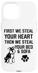 iPhone 15 Steal Your Heart Steal Your Bed Miniature Schnauzer Case