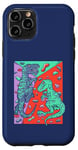 Coque pour iPhone 11 Pro T-Rex Rock Climbing Dino Bouldering