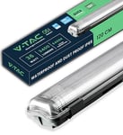 V-TAC Réglette LED Étanche 120 cm - 36W - Chip Samsung - Haute Luminosité - IP65 - Plafonnier Lampe 3400 Lumen pour Plafond, Garage, Magasin - Double Tube Led - Lumière 6400K Blanc Froid