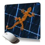 tapis de souris souple salamandre motif original accessoire pour gamer mousepad animaux graphique esthétique Orange