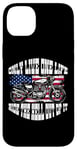 iPhone 14 Plus One Life Ride The Hell Out Of It US Flag Motorcycle Biker Case