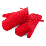 Thermohauser 8300041184 Gants de four Rouge jusqu'à env. +250 °C, 32,0 x 15,0 cm, en coton ignifuge.