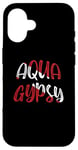 Coque pour iPhone 16 Accessoires de plongée sous-marine – Drapeau de plongée Aqua Gypsy