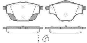 Bromsbelägg Remsa - Peugeot - 308, 3008, 508, 5008. Opel - Astra, Grandland. Citroen - C4, C5, C5 x. Ds - Ds7