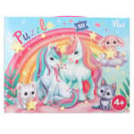 Depesche 13204 Ylvi-Puzzle 50 pièces, avec Motif détaillé de Licorne, dimensionné Environ 58 x 40 cm, dans Une Valise en Carton avec poignée de Transport, Multicolor, Taille Unique