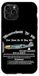 Coque pour iPhone 11 Pro Messerschmitt Fighter Art Historic: Aviation Legends