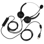 Mute Function Call Center Usb Headset Noise Cancelling C