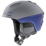 uvex Ultra Pro - Casque de Ski pour Hommes et Femmes - Réglage de la Taille Individuel - Fermeture Magnétique - Grey/Ink - 59-61 cm