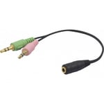 Adaptateur casque/micro sur port Jack 3.5 mm