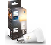 PHILIPS HUE White Ambiance Smart LED Bulb - B22, 1100 Lumens