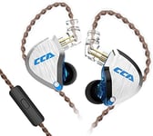 CCA C12 In Ear Earphones 5BA 1DD Hybrid Drivers Wired Sport Earbuds Headphones Stereo Gaming Headset HiFi Clear Sound for Musician Audiophile Singer DJ