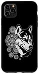 iPhone 11 Pro Max Wolf with mandala figures, Indian, yoga Case