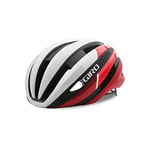 Giro Synthe MIPS Casque Mixte, Blanc Mat/Rouge, Large/59-63 cm