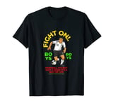 Football Black Orange and White Dark Animated Football T-Shirt