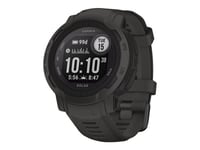 Garmin Instinct 2 Solar - 45 Mm - Grafit - Sportklocka Med Band - Silikon - Handledsstorlek: 135-230 Mm - Monokrom - 32 Mb - Bluetooth, Ant+ - 53 G