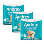 Andrex Toilet Rolls Coconut Fresh x135 2 Ply Toilet Tissue Paper Rolls