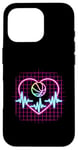 Coque pour iPhone 16 Pro Heartbeat Panier de basketball Heart Line Pulse Player Sport Basket