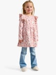 Lindex Kids' Cat Print Frill Long Sleeve Tunic