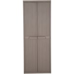 Maisonchic - Armoire rangement de jardin, Abri à outils de jardin, Meuble rangement d' extérieur marron 65x45x172 cm pp aspect bois pks62518 Maison