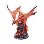 Nemesis Now Figurine de Dragon de feu Adulte Anne Stokes 24,5 cm, résine, Rouge, Taille Unique