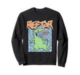 Rugrats Iconic 90's Retro Vintage Reptar Rawr! Chest Poster Sweatshirt