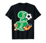 Kids 3rd Birthday Boys 3 Years Soccer Football Player Bday T-Shirt