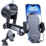 Miracase Support Téléphone Voiture [2024 Ventouse Puissante] Porte Telephone Voiture Tableau de Bord, Rotation 360° Portable Voiture pour iPhone Compatible avec 4-7.2" Smartphone