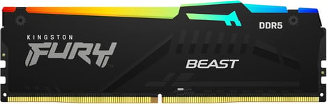 FURY Beast Black RGB 16GB (2x8GB) 5200MT/s DDR5 CL40 DIMM Desktop Gaming Memory Kit of 2 - KF552C40BBAK2-16.[V80]