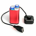 5V USB 4X AA Battery Waterproof Portable Charger Holder Power Pack Case Box - UK