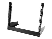 Startech.Com 8U Open Frame Network Rack - 19" 2 Post Free Standing Desktop Rack For Computer, Av, Media, It, Data & Server Room Equipment (Rk8od) - Rack Öppen Ram - 2 Stolpar - 8U