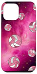 Coque pour iPhone 15 Pro Max Volleyballballon-rose esthétique femmes filles