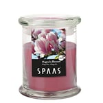 Spaas Bougie parfumée en Bocal de ménage, ± 60 Heures - Magnolia Blossom