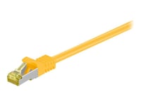 Goobay - Patch-Kabel - Rj-45 (Hane) Till Rj-45 (Hane) - 3 M - Sftp, Pimf - Cat 7 - Halogenfri, Formpressad - Gul