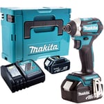 Makita DTD154Z 18V LXT Brushless Impact Driver 2 x 5.0Ah Battery Charger & Case