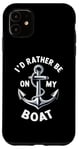 Coque pour iPhone 11 I Don't Need Therapy Boat Cruise Yacht