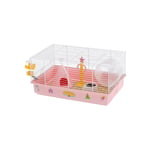 Ferplast - Cage pour Hamsters criceti 9 Princess, Cage en Métal et Plastique Peint, Autocollants et Accessoires Inclus, 46 x 29,5 x h 23 cm.